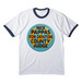 Pappas For Denton campaign shirts, a White/ Navy Cotton Ringer Tee