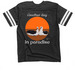M?l? Paradise, a Vintage Smoke / White Football Jersey Tee (back-view)