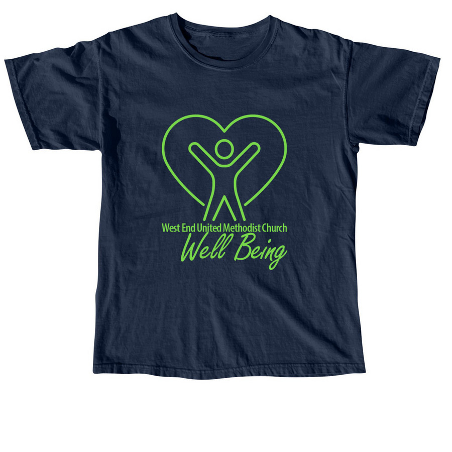 West End UMC Well Being Shirts, a True Navy Comfort Colors Unisex Tee
