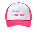 I Pink I Can Hat, a White/ Neon Pink Printed Foam Trucker Hat