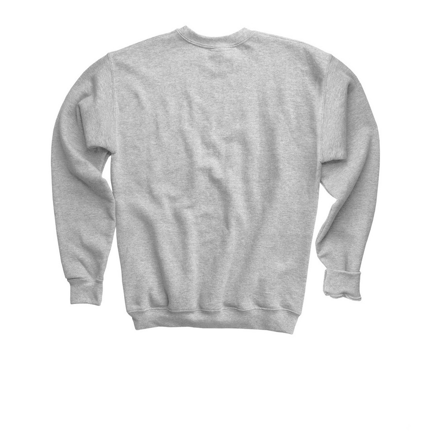 Youth Crewneck Sweatshirt, a Sport Grey Youth Crewneck Sweatshirt (back-view)