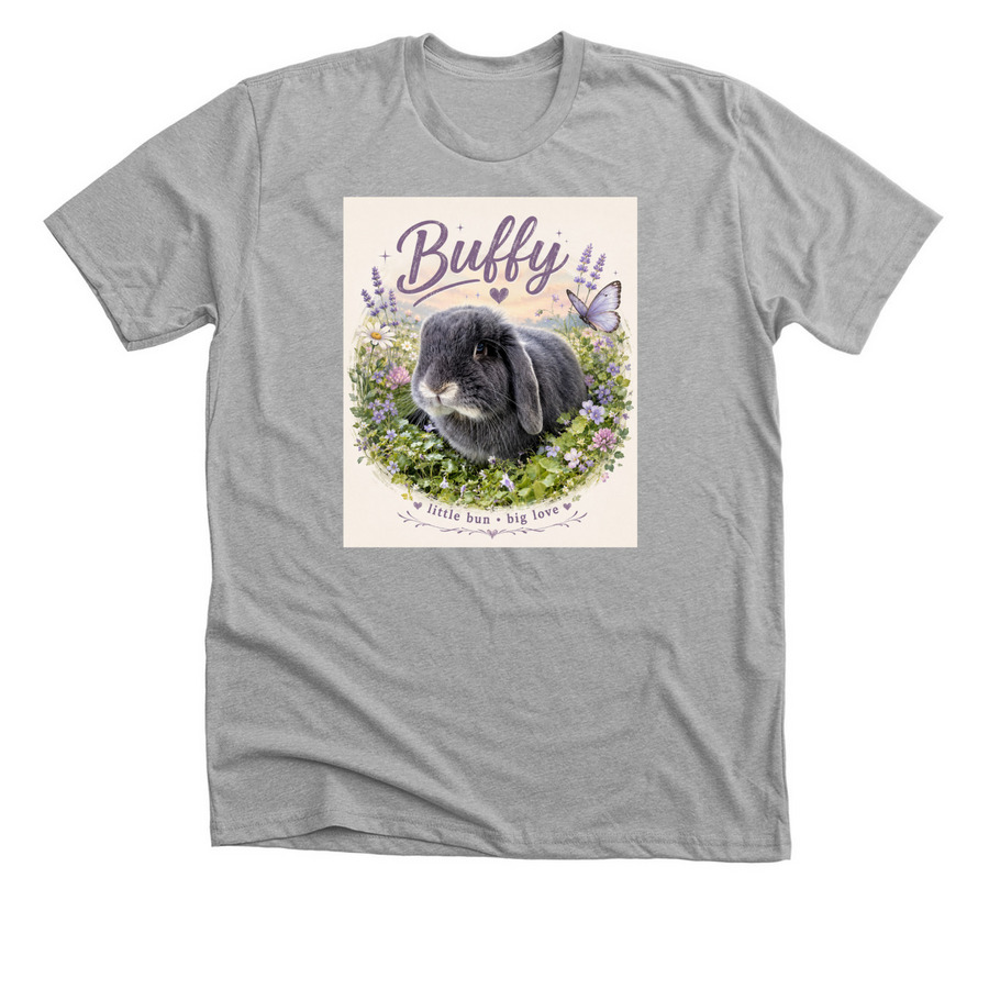 Designed your beautiful pets pictures here&nbsp;, a Athletic Heather Premium Unisex Tee