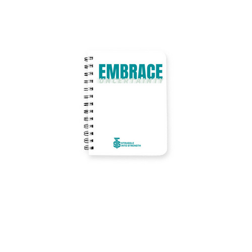 Struggle Into Strength, a White Spiral Notebook