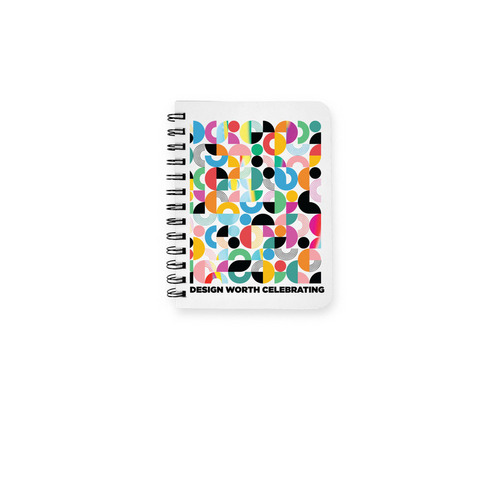 Design Worth Celebrating Notebook, a White Spiral Notebook