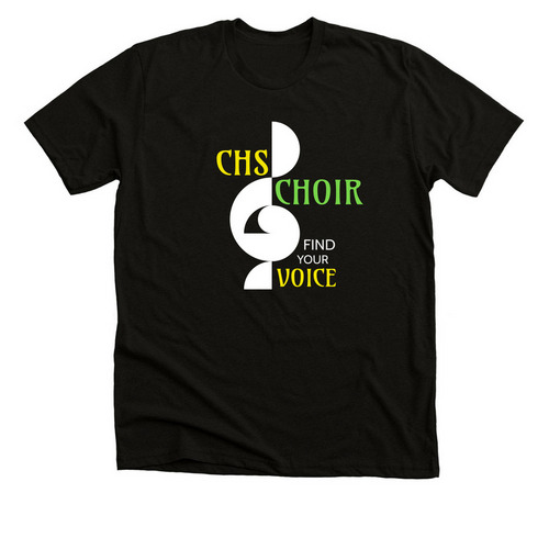CHS CHOIR GEAR, a Solid Black Blend Premium Unisex Tee