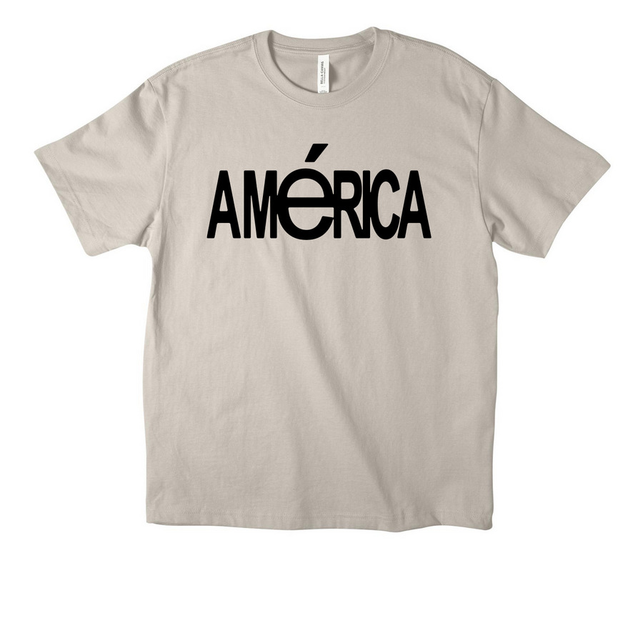 The Am?rica Tee, a Dust Unisex Heavyweight Tee