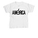 The Am?rica Tee, a White Youth Unisex Tee