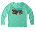 Performance Tee - M?lama Hawai?i's Seabirds, a Bright Seafoam UV Performance Long Sleeve Hoodie (back-view)