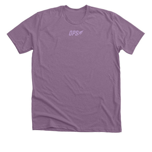 OPS Competition Tee (Lavender), a Heather Purple Premium Unisex Tee