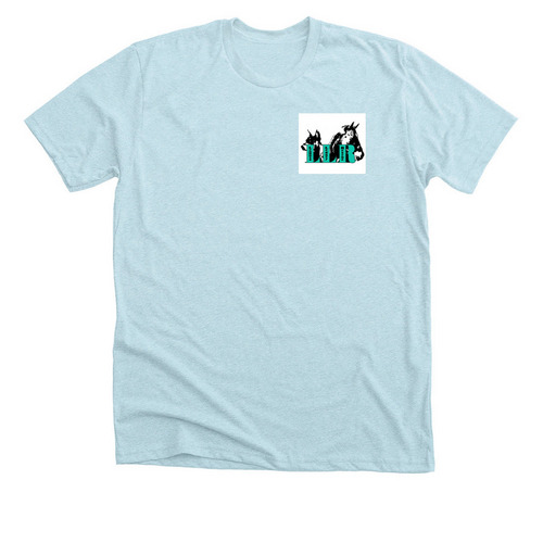 Donkey kisses ?&nbsp;, a Heather Ice Blue Premium Unisex Tee