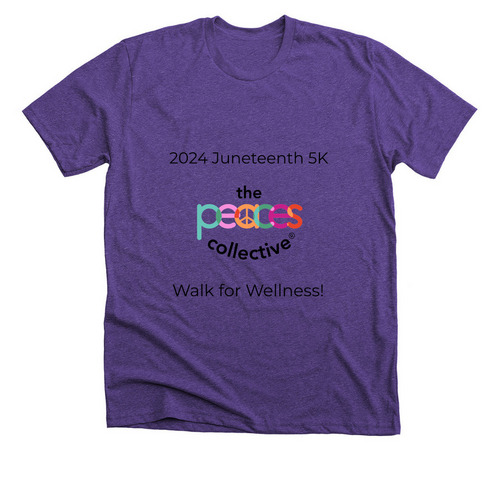 TPC Juneteenth 5K, a Heather Team Purple Premium Unisex Tee