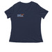 Prison Greyhounds - Front & Back Logo C5, a Navy Women's Relaxed V-Neck Tee