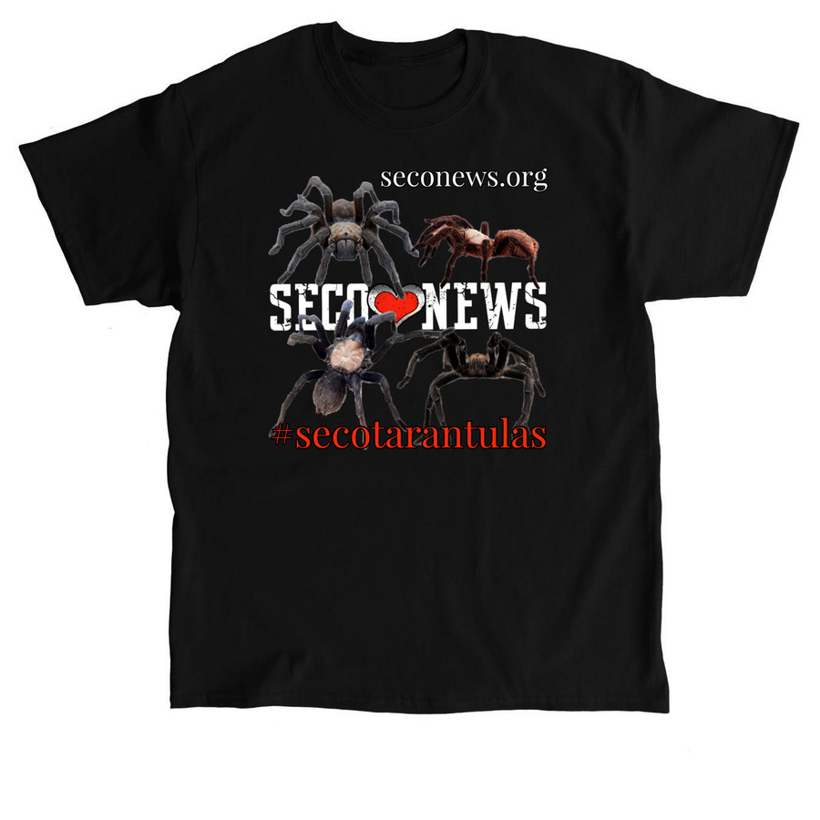 SECO News - #secotarantulas Inaugural Merch, a Black Classic Unisex Tee