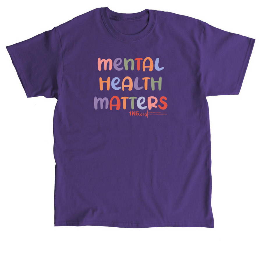 'Mental Health Matters' Shirt Benefiting 1N5, a Purple Classic Unisex Tee