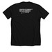 The Community, a Solid Black Blend Premium Unisex Tee (back-view)