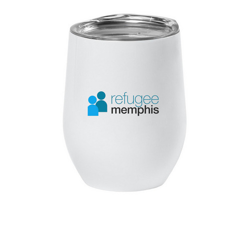 LOVE IS KIND, a White Insulated Wine Cup