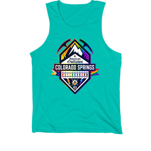 AO PRIDE 2026, a Teal Premium Cotton Tank