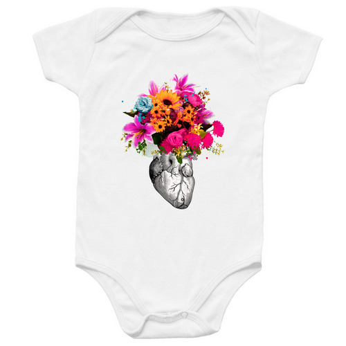 Grow Love Onesie, a White Infant Onesie