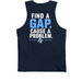 Florida Elite Gap - Dark, a Navy Premium Cotton Tank (back-view)