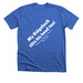 Head tilts male, a Heather True Royal Premium Unisex Tee