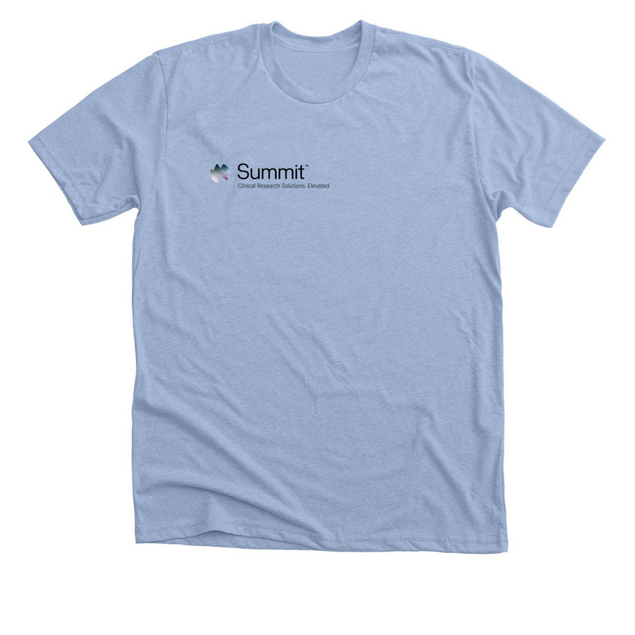 Summit, a Heather Baby Blue Premium Unisex Tee