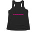 Courtney's Kids Activewear, a Black Women's Performance Tank (back-view)