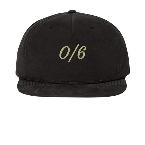 O/6 Umpqua hat, a Black Printed Umpqua Snapback Cap