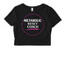 Fitted cropped tee, a Black Women's Fitted Cropped Tee