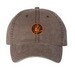 Skimeister Caps, a Brown Printed Pigment Dye Baseball Cap