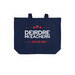 Deirdre McEachern for NH State Rep, a River Blue Navy Cotton Canvas Tote Bag (back-view)