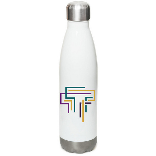 TRANScend Water Bottles, a White Stainless Steel Water Bottle