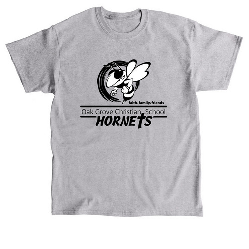 Hornet Logo - B&W, a Sport Grey Classic Unisex Tee