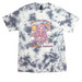 Life Looks Better in Sunshine & Rainbows, a Grey Crystal Tie Dye Tee
