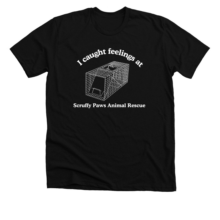 Catching Feelings (dark), a Solid Black Blend Premium Unisex Tee
