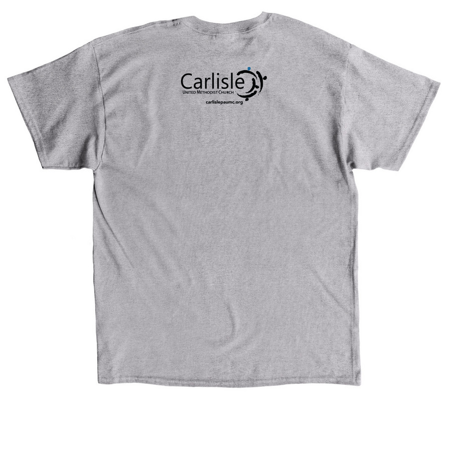 Live Like Jesus Retro, a Sport Grey Classic Unisex Tee (back-view)