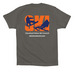 Cleveland Metro Ski Council, a Asphalt Premium Cotton Tee (back-view)