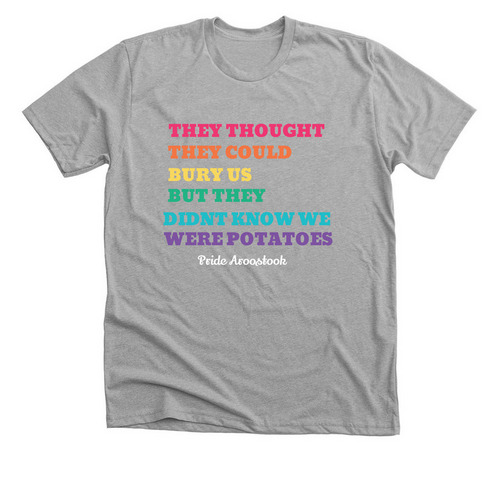 Pride Slogan Shirts, a Athletic Heather Premium Unisex Tee