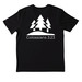 Davey?s logging apparel, a Black Nike Dri-FIT Jersey Blend Performance Tee (back-view)