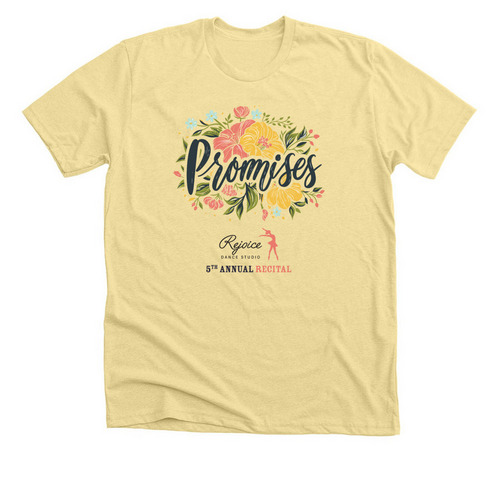2024 Recital - Promises, a Heather French Vanilla Premium Unisex Tee
