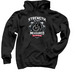 Strength, a Black Pullover Hoodie