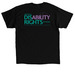 Invisible Disabilities, a Black Classic Unisex Tee (back-view)
