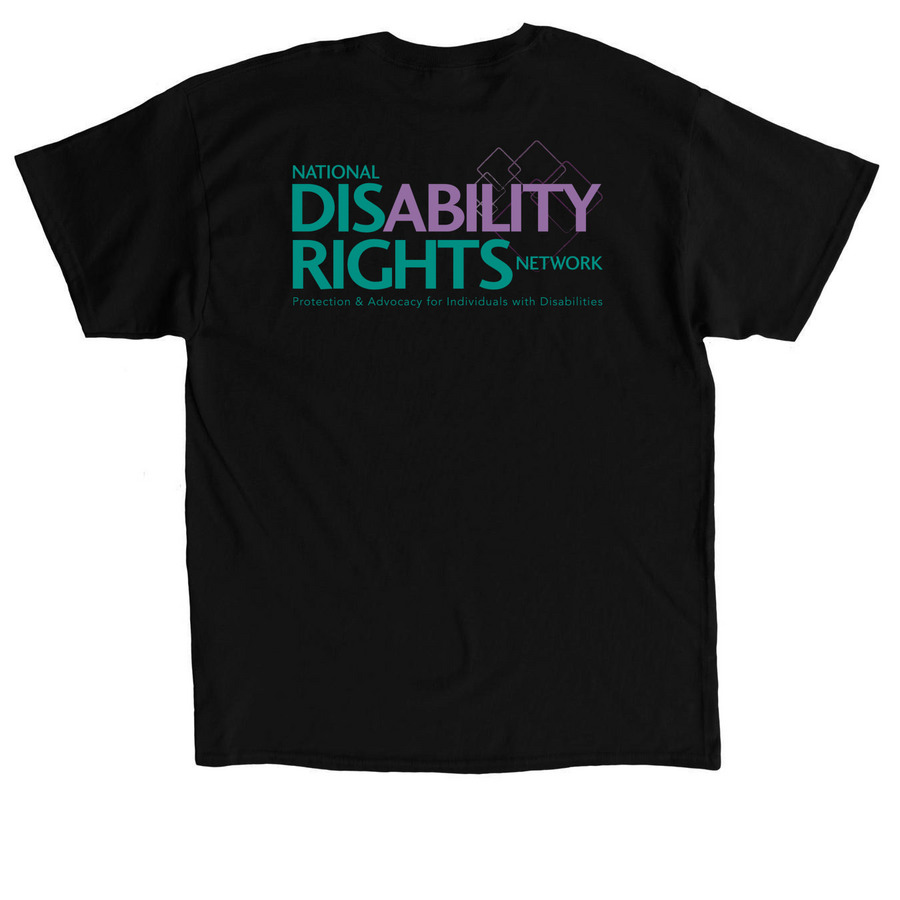 Invisible Disabilities, a Black Classic Unisex Tee (back-view)
