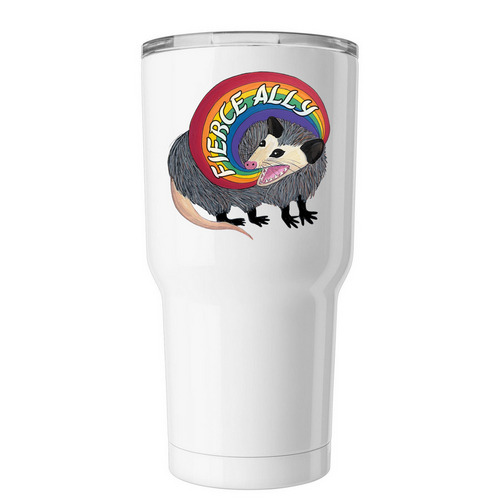 Fierce Ally Tumbler, a White Insulated Tumbler