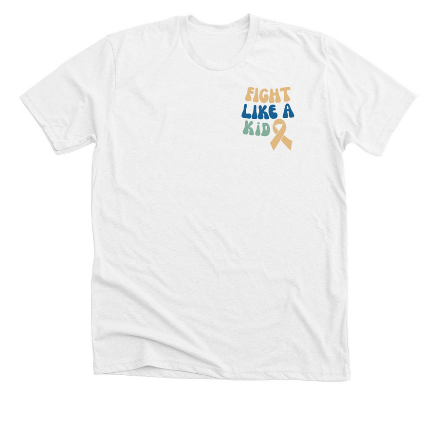 FIGHT LIKE LEO, a Solid White Blend Premium Unisex Tee