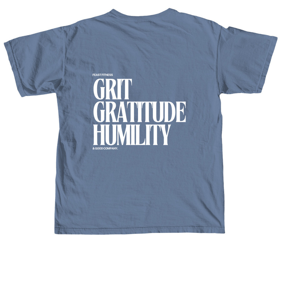 VALUES MERCH, a Blue Jean Comfort Colors Unisex Tee (back-view)