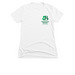 Green Logo Women's Fit T-Shirts, a White Women's Slim Fit Tee