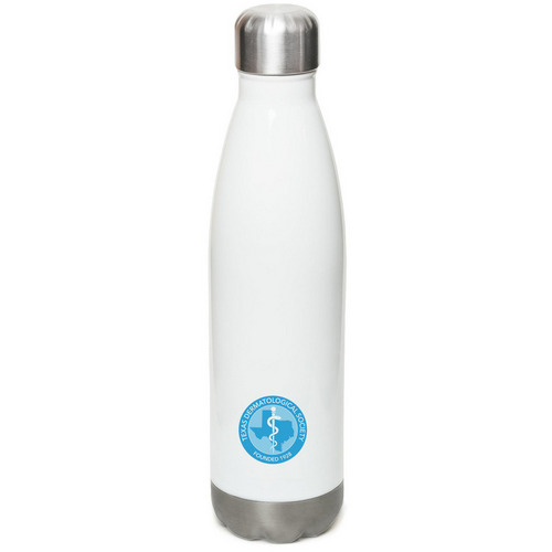 Reusable Water Bottle, a White Stainless Steel Water Bottle