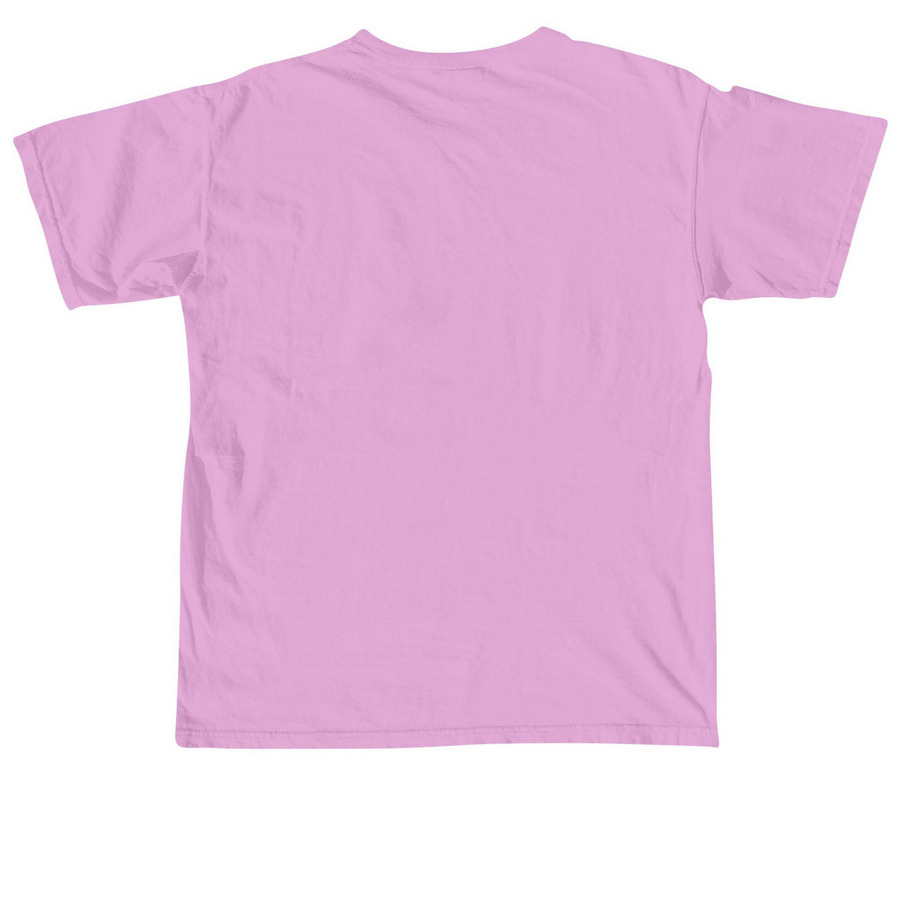 Power Shift Season, a Rose Quartz Comfort Colors Unisex Tee (back-view)