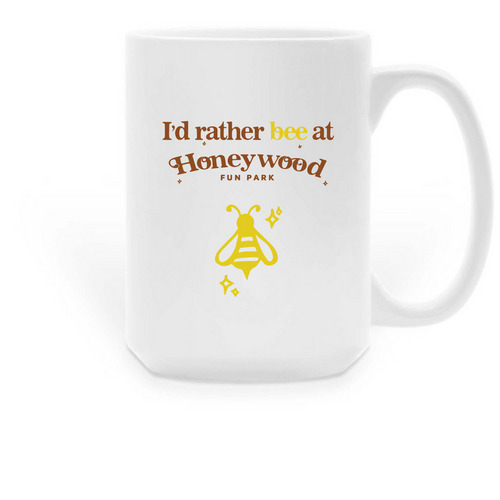 Honeybee Mug, a White Large Coffee Mug