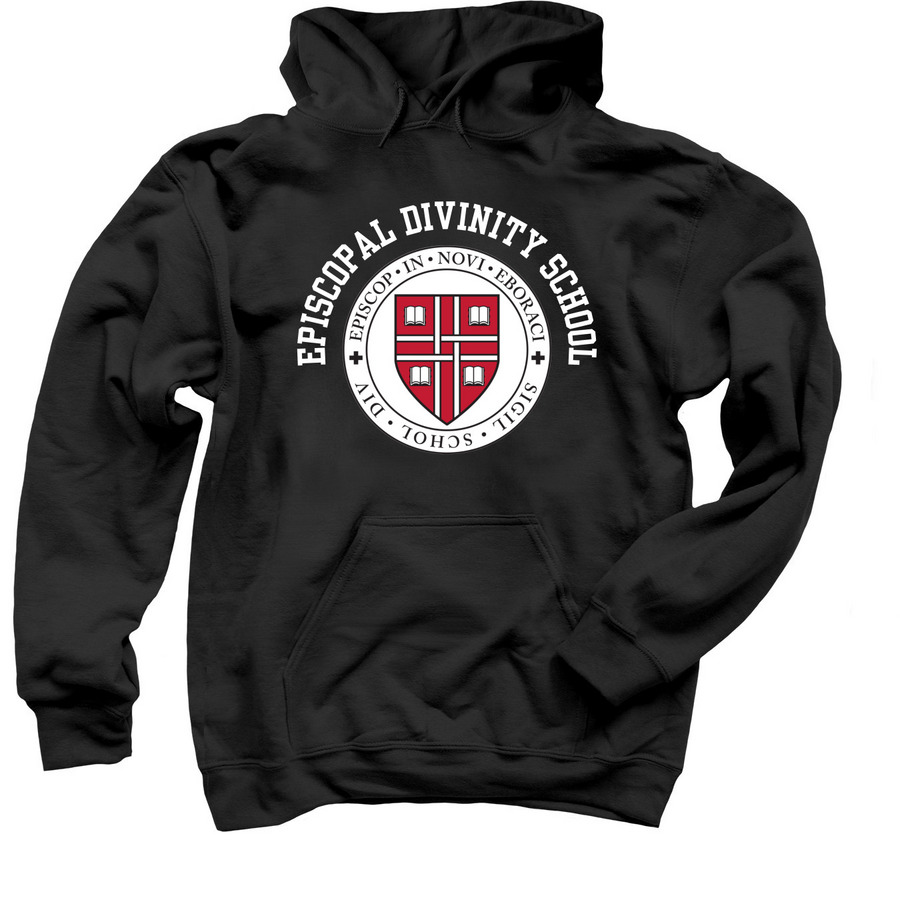 EDS Seal & Name Sweatshirt (Black or Red), a Black Pullover Hoodie